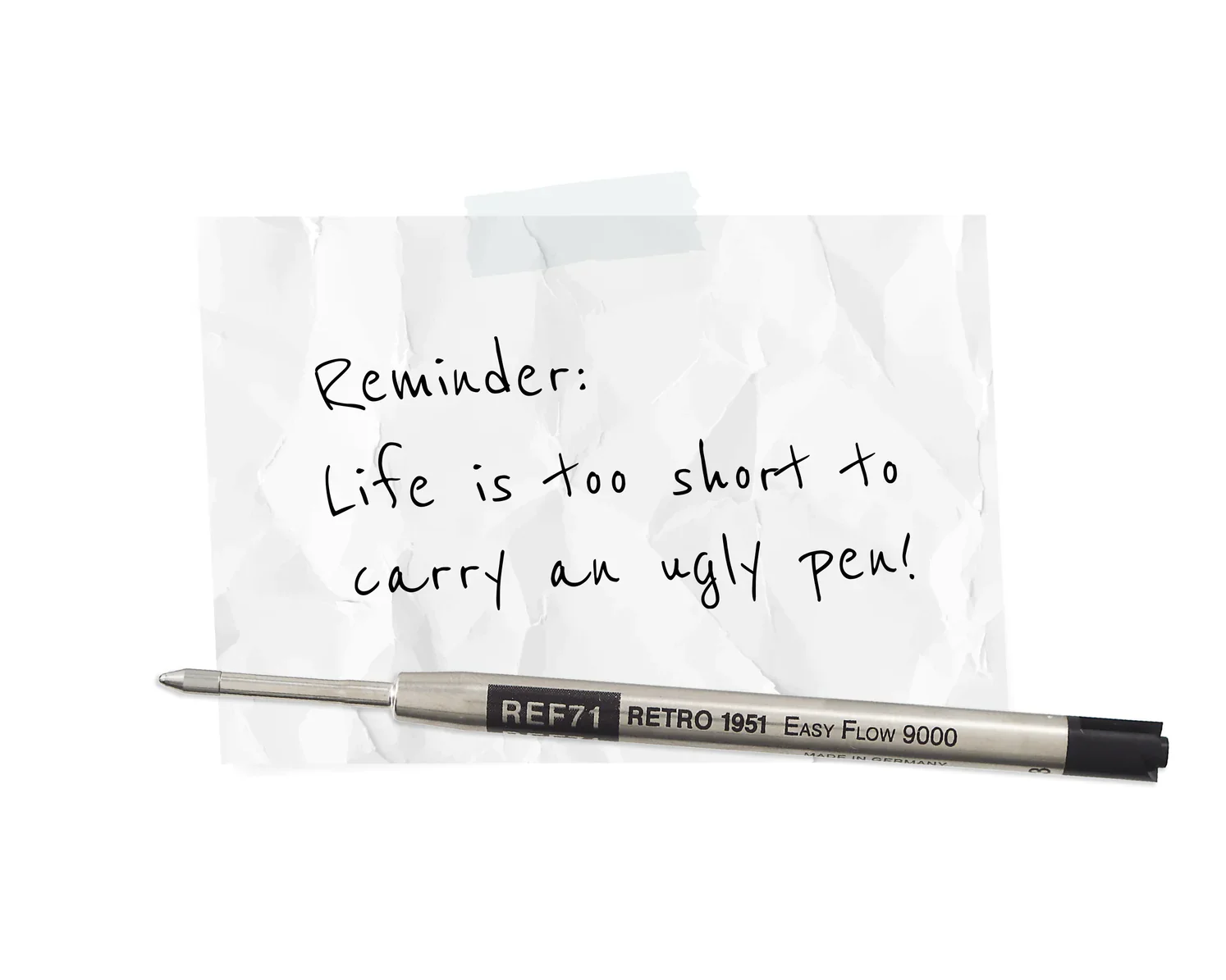 Retro 51 Black Easy Flow 9000 Ballpoint Refill 3pk - Image 4