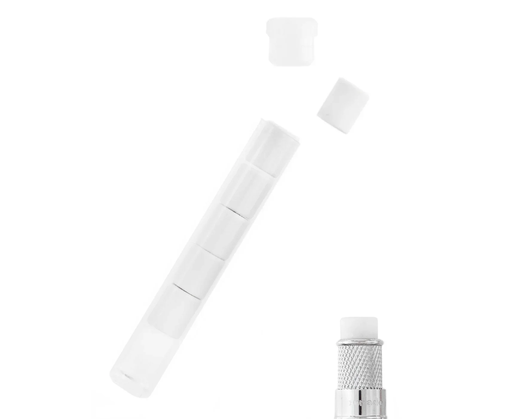 Retro 51 Replacement Pencil Erasers - Tornado Pencils (Black, White or Pink) - Image 3