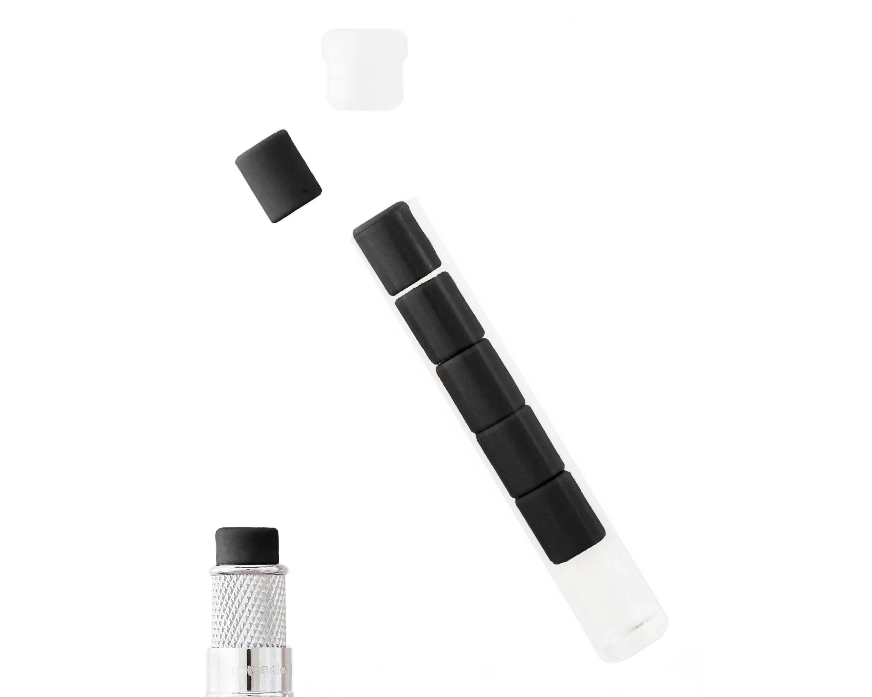 Retro 51 Replacement Pencil Erasers - Tornado Pencils (Black, White or Pink) - Image 9