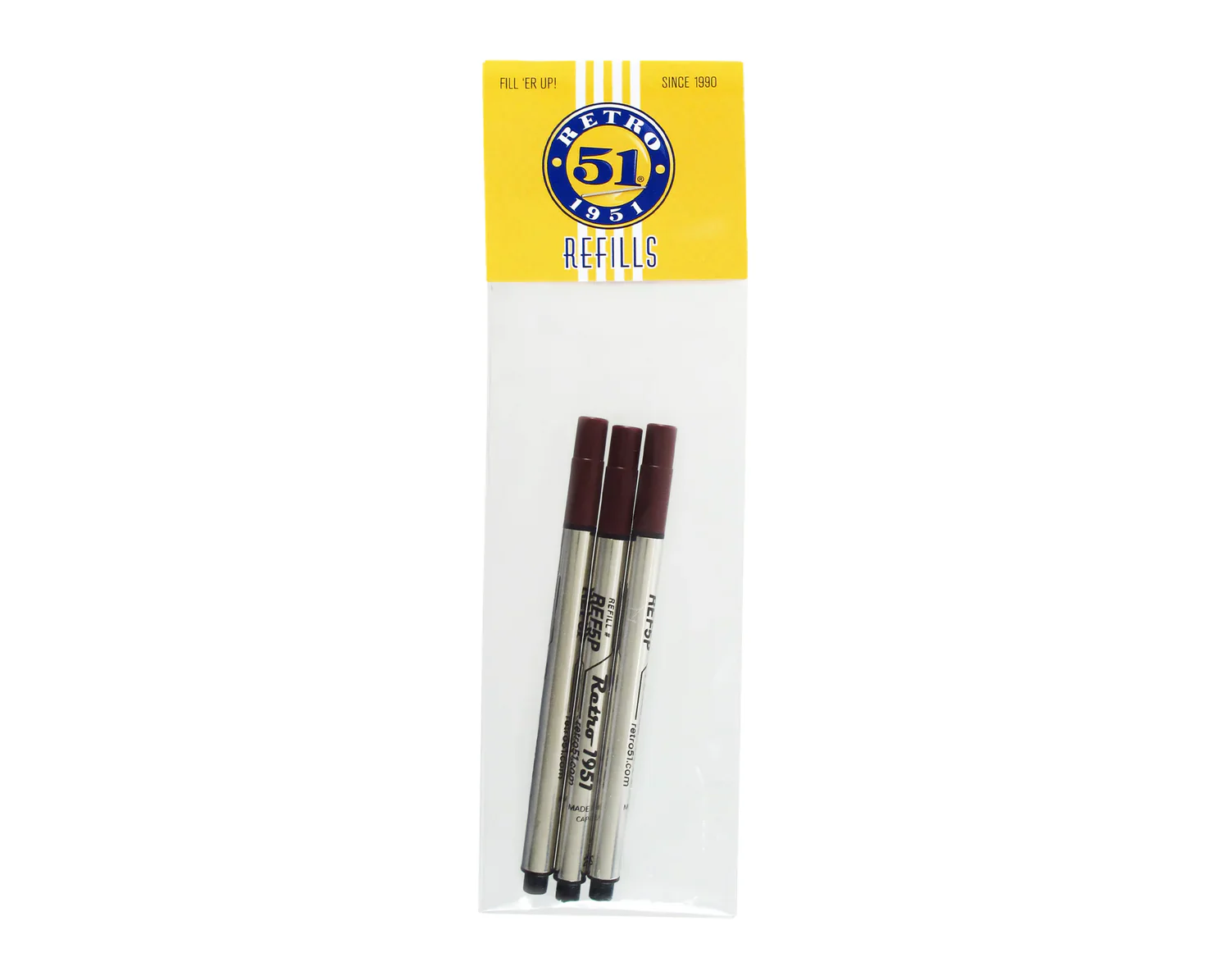 Retro 51 Rollerball Refills - Black, Blue, Green, Red, Purple  or Multi (3 PACK) - Image 10