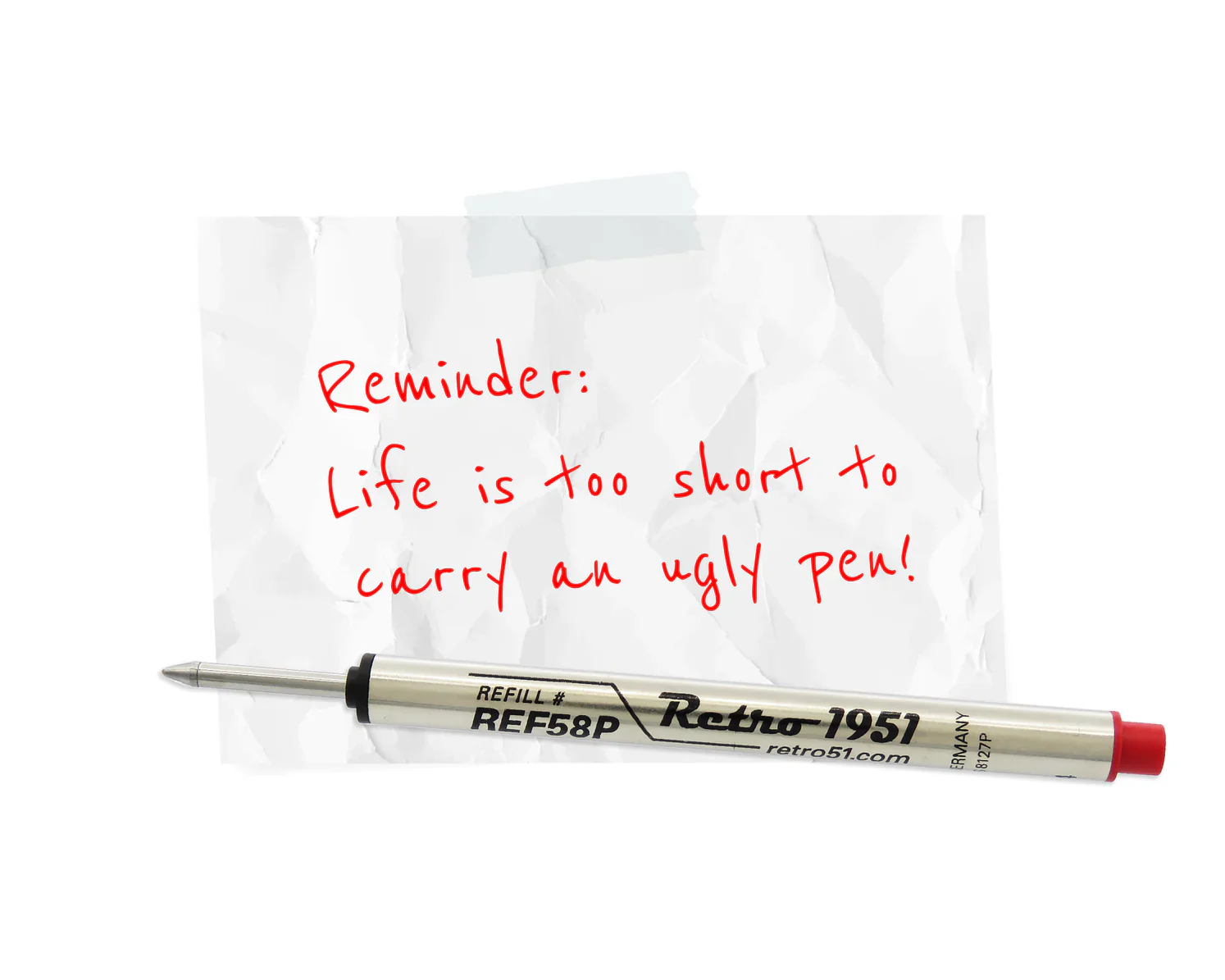 Retro 51 Rollerball Refills - Black, Blue, Green, Red, Purple  or Multi (3 PACK) - Image 24