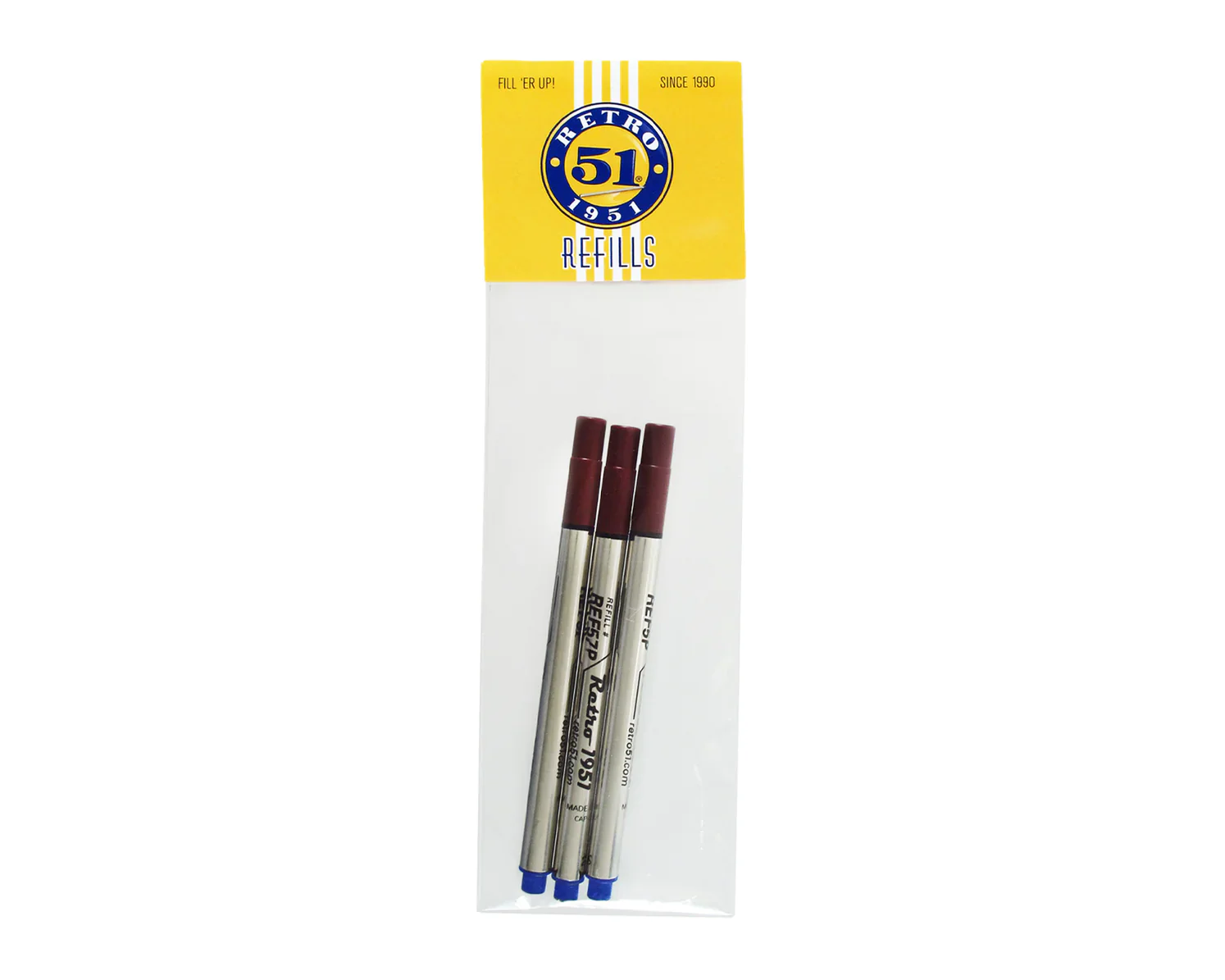 Retro 51 Rollerball Refills - Black, Blue, Green, Red, Purple  or Multi (3 PACK) - Image 9