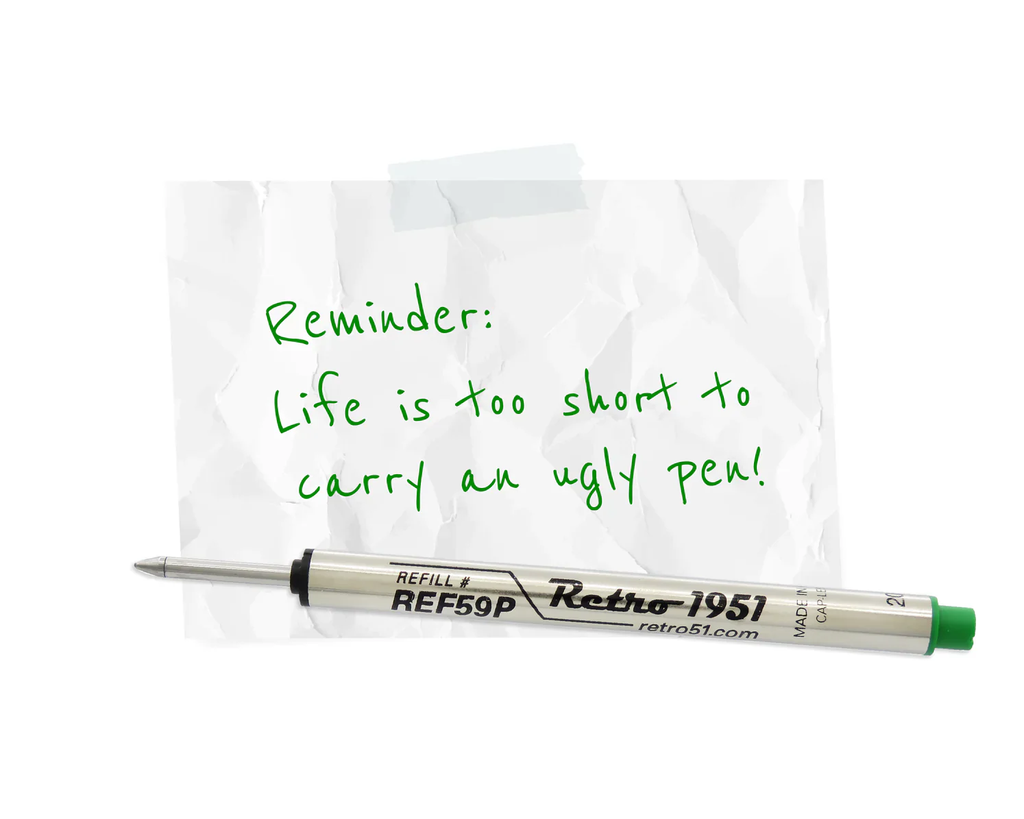 Retro 51 Rollerball Refill Single BLACK, BLUE, RED, GREEN or PURPLE - Image 4