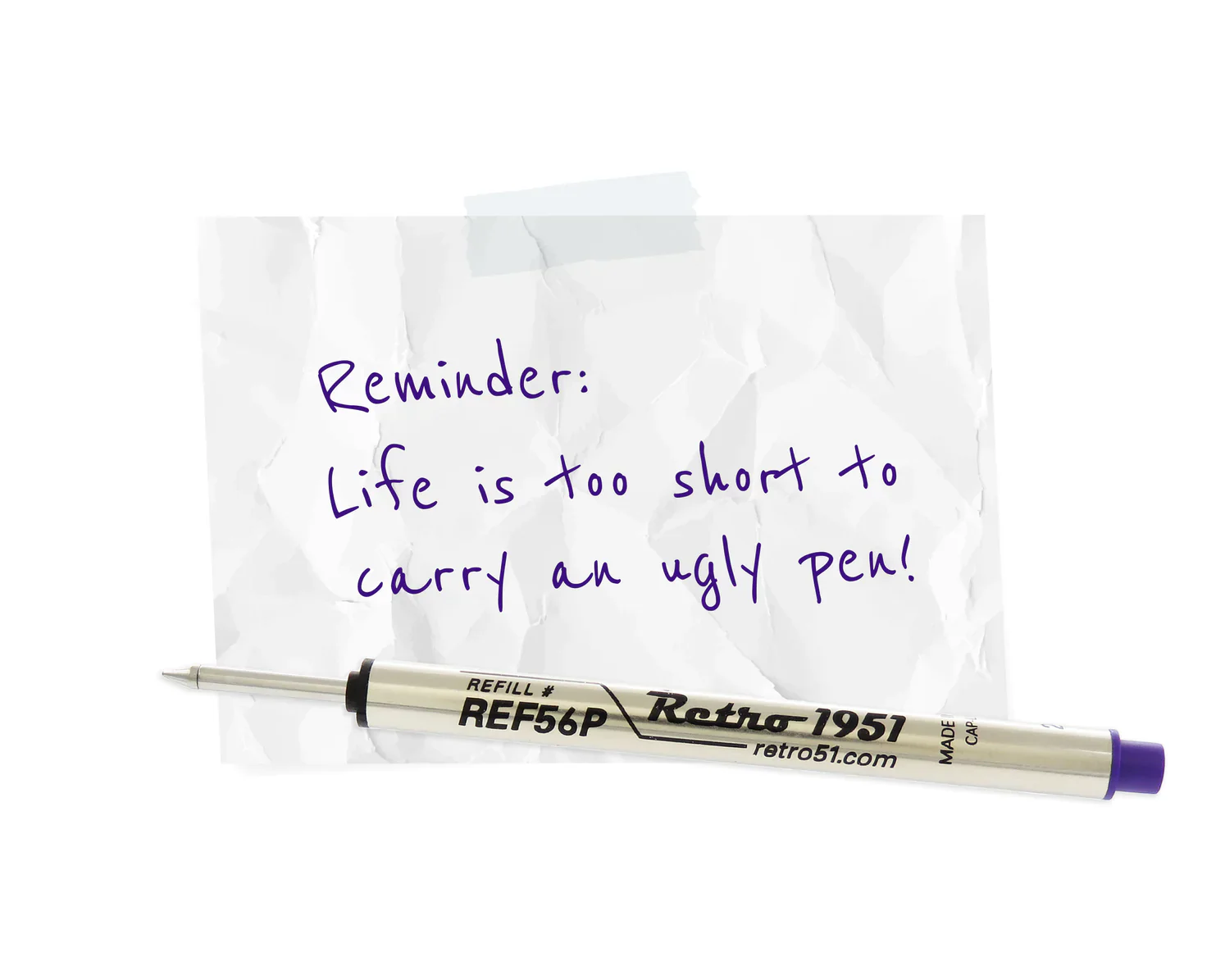 Retro 51 Rollerball Refill Single BLACK, BLUE, RED, GREEN or PURPLE - Image 5