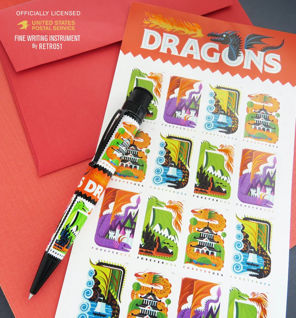 Retro 51 Tornado Rollerball Pen - USPS Dragons (Big Shot) - Image 5